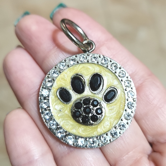 Set Of 3 Crystal & Enamel Dog Collar Charms - Picture 2 of 7